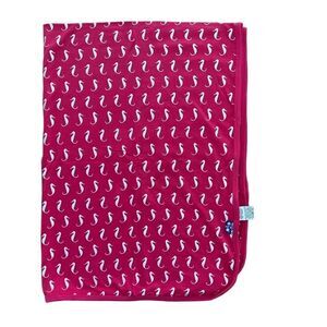 NWT KICKEE PANTS Pink Seahorse Blanket
